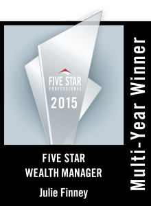 Five Star Wealth Manager badge on PSA Insurance and Financial Services' website