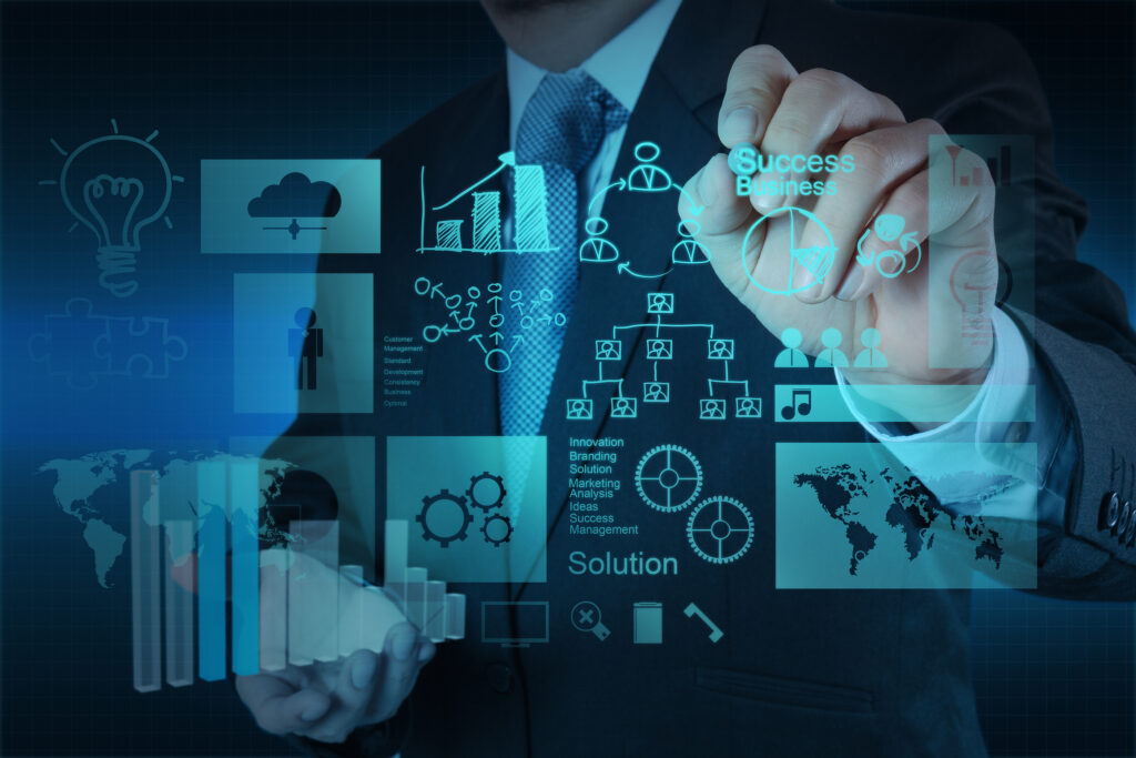Graphic image illustrating digital business