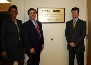 Image of three people on PSA Insurance and Financial Services' website