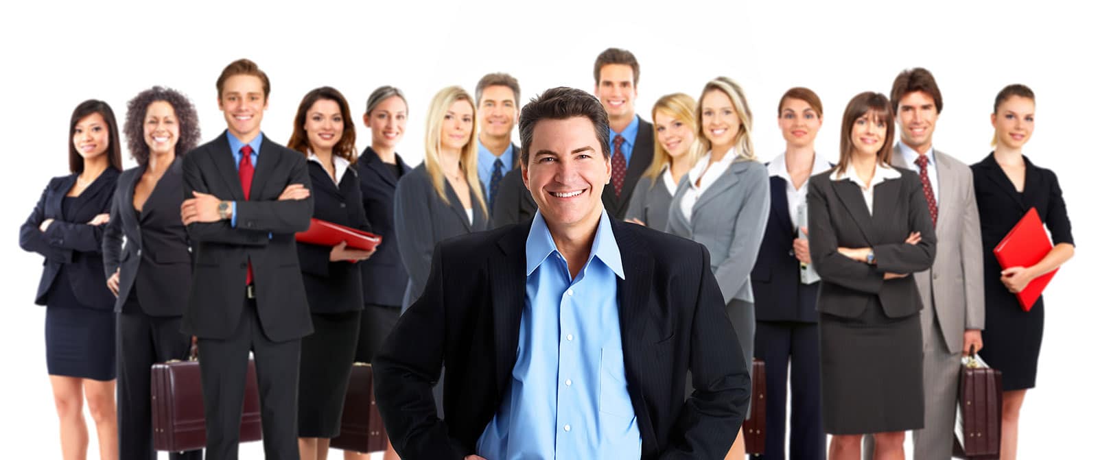 Image a group of people in office attire on PSA Financial's website