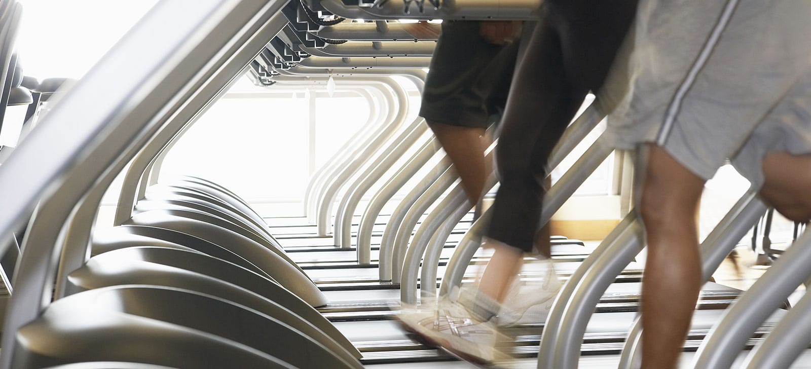 Image of a person running on a treadmill on PSA Financial's website