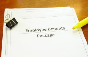 Image of an employee benefits package on PSA Insurance and Financial Services' website