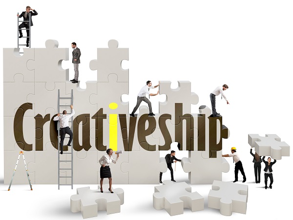 Graphic reading "creativeship" on PSA Insurance and Financial Services' website
