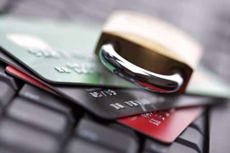 Image of a lock and credit cards on PSA Insurance and Financial Services' website