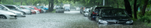 Image of cars on a flooded street