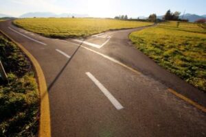 Image of a fork in a road