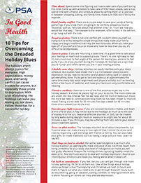 December In Good Health flyer
