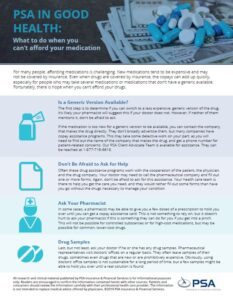 PSA In Good Health on PSA Insurance & Financial Services' website