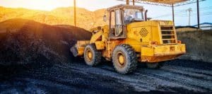 Image of a tractor on a construction site on PSA Insurance & Financial Services' website