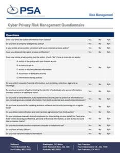 Cyber Privacy Risk Management Questionnaire