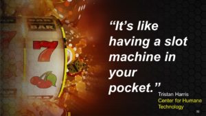 Slot machine image on PSA Financial's website