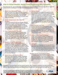 July In Good Health Flyer