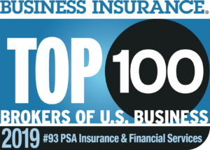 Top 100 Brokers image on PSA Financial's website