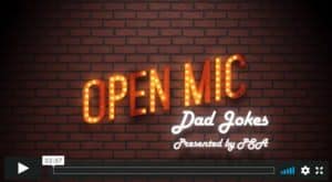 Open Mic graphic on PSA Financial's website