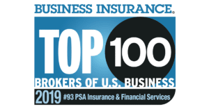 Top 100 Brokers image on PSA Financial's website