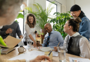 Image of employees in the workplace