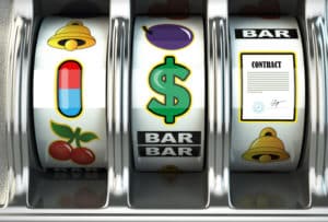 Slot machine symbols on PSA Financial's website