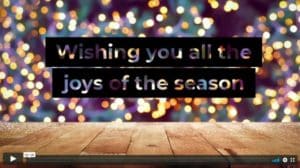 wishing you all the joys of the season video