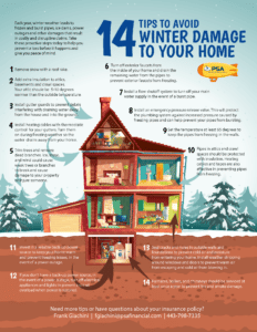 Winter home damage infographic