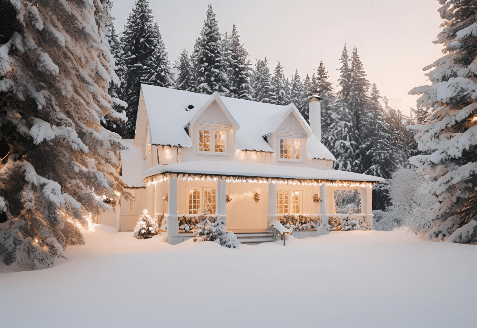 Image of a house in winter
