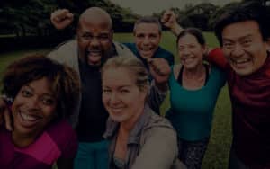 Image of group of people on PSA Financial's website