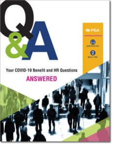 Covid-19 Q&A graphic on PSA Financial's website