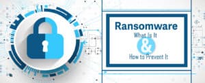 Ransomware blog graphic image on PSA Financial's website