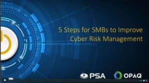 Cyber risk management image on PSA Financial's website