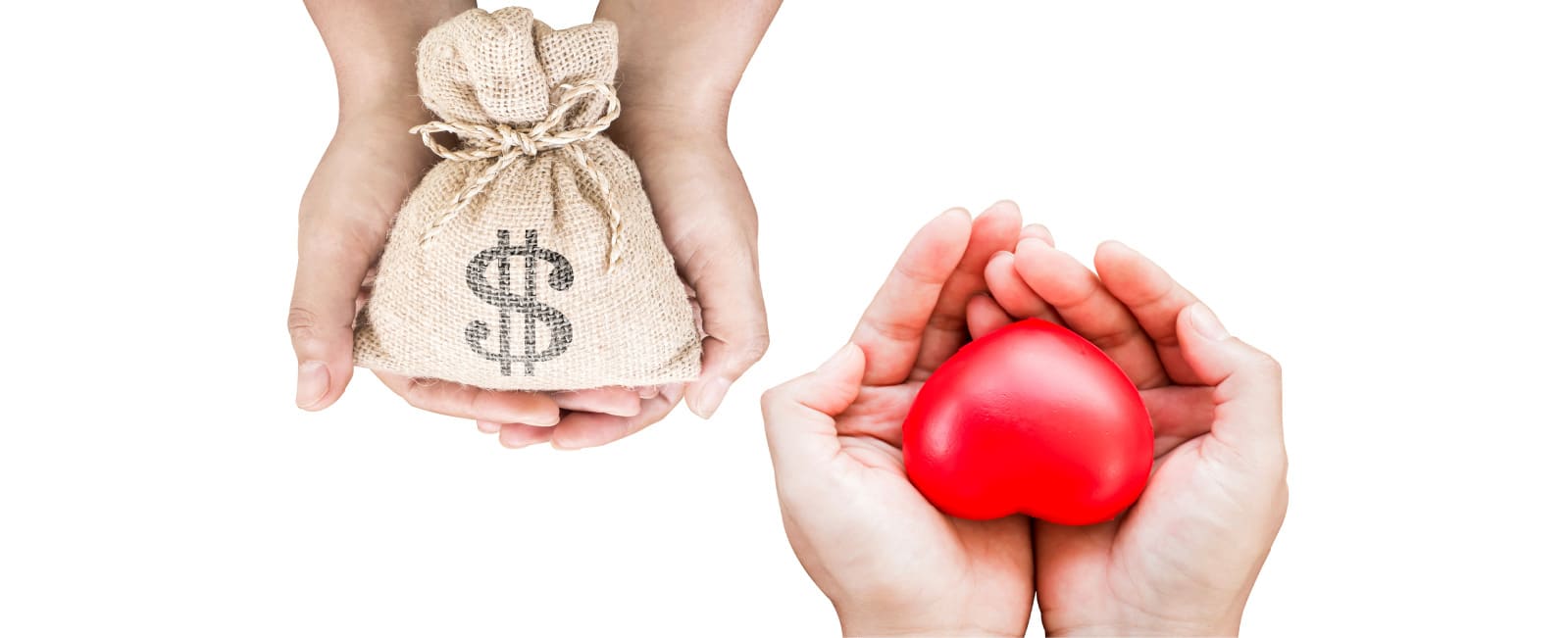 Fringe Benefits Money and Heart Hand