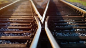 Image of train tracks on PSA Financial's website