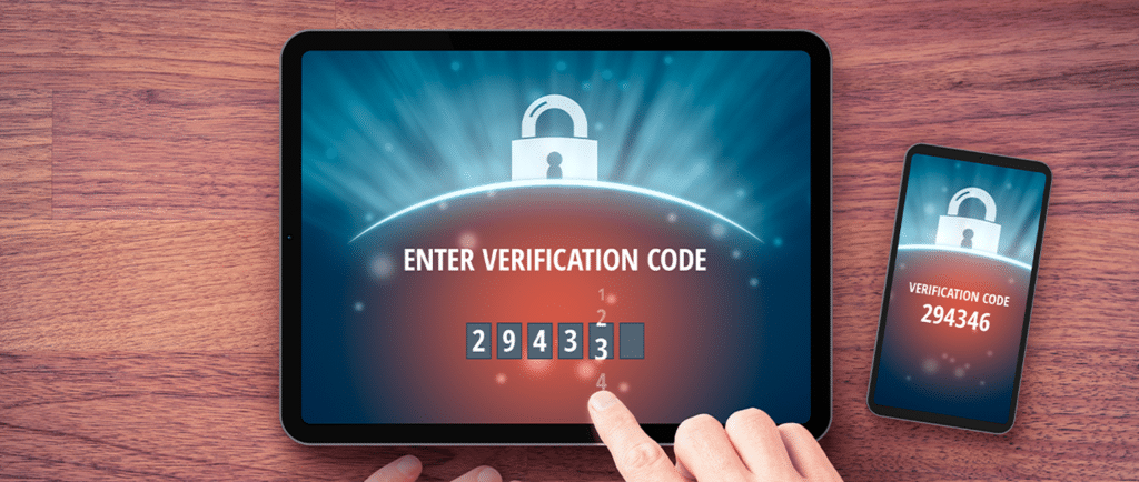 Verification code graphic on PSA Financial's website