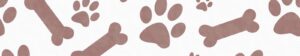 Image of paw prints and bones