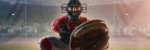 Image of a baseball catcher on PSA Insurance & Financial Services' website