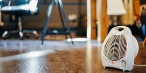 Image of a space heater on PSA Insurance & Financial Services' website