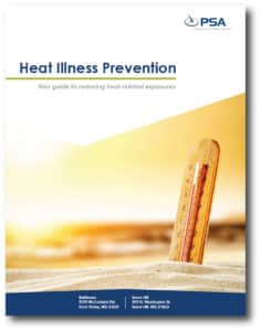 Heat illness Prevention guide on PSA Insurance & Financial Services' website