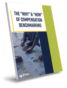 Compensation benchmarking eBook image on PSA Insurance & Financial Services' website