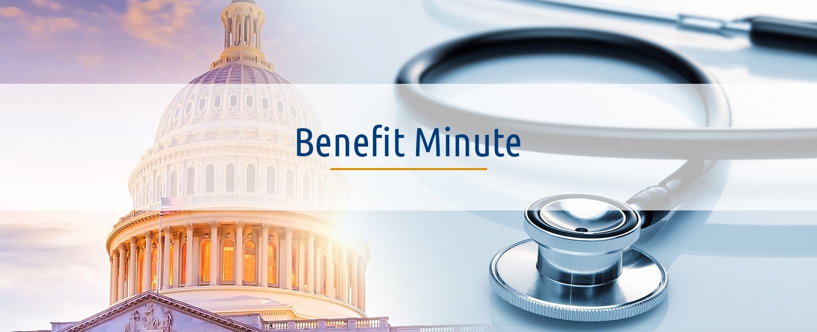 Graphic reading "Benefit Minute" on PSA Insurance & Financial Services' website