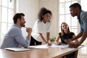 Image of business people in an office