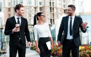 Image of three business people