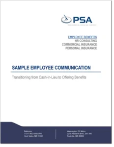 PSA handbook for employee communication